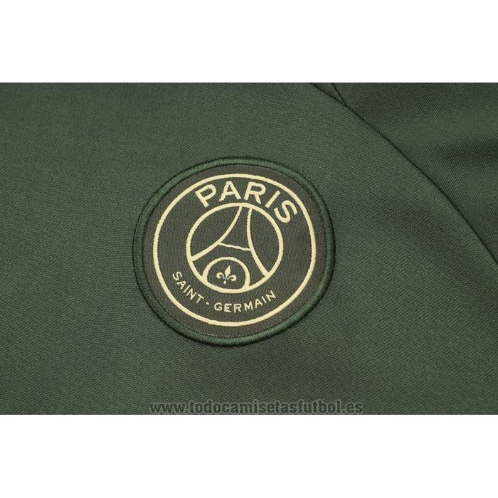 Chandal de Sudadera del Paris Saint-Germain Jordan Nino 2023-2024 Verde